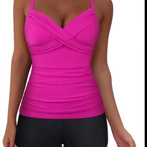 Hilor Pink Tankini Top